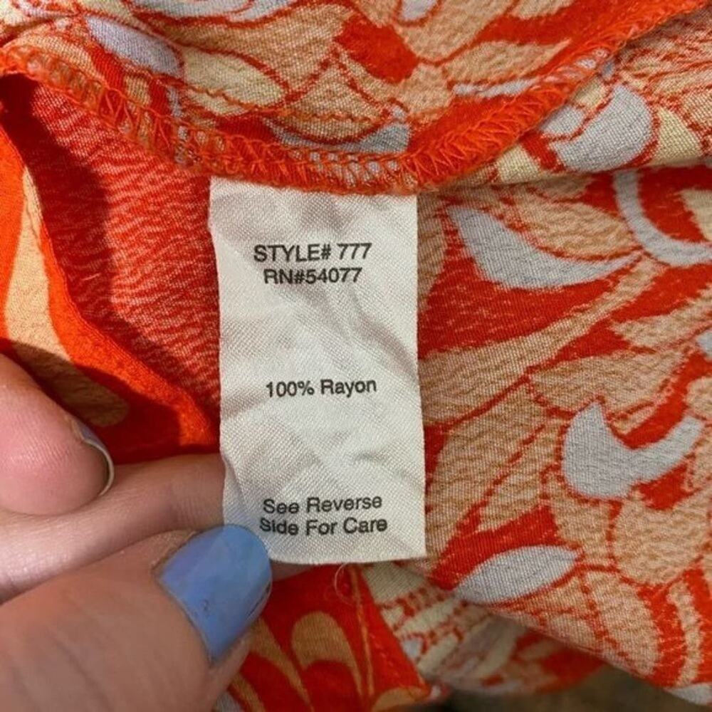 CAbi‎ Floral Lovemy Daily Mum Orange Floral Sleeveless Cami Size XS - Picture 3 of 4
